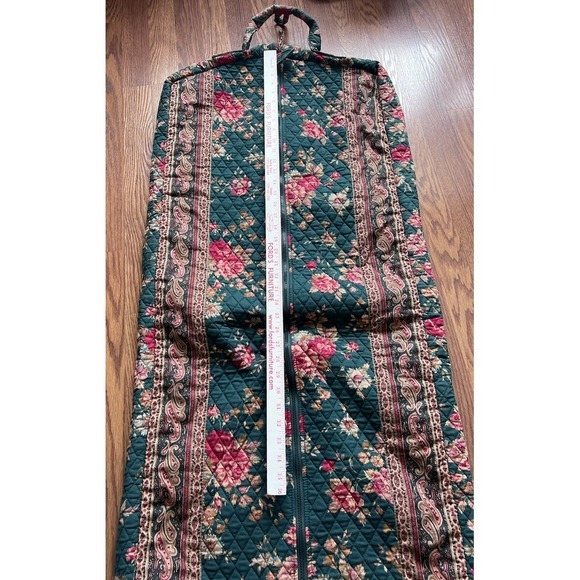 Vintage Vera Bradley Garment Bag Greenbriar Pattern 50 X 21 Appr Zipper Closure - Picture 2 of 16